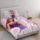 Unicorn Barbie kids Bedsheet Set D#013